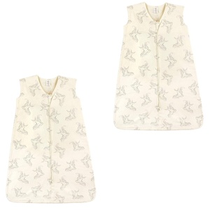 image:imageTouched by Nature Baby Organic Cotton Sleeveless Wearable Sleeping Bag Sack Blanket Poppy 2Pack 612 MonthsBird 2pack
