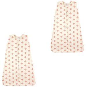 image:imageTouched by Nature Baby Organic Cotton Sleeveless Wearable Sleeping Bag Sack Blanket Poppy 2Pack 612 MonthsDainty Rosette 2pack