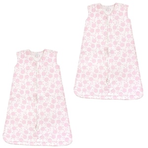 image:imageTouched by Nature Baby Organic Cotton Sleeveless Wearable Sleeping Bag Sack Blanket Poppy 2Pack 612 MonthsFloral Shadow 2pack