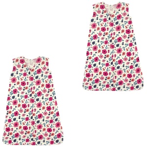 image:imageTouched by Nature Baby Organic Cotton Sleeveless Wearable Sleeping Bag Sack Blanket Poppy 2Pack 612 MonthsGarden Floral 2pack
