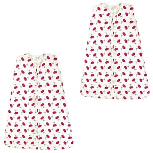 image:imageTouched by Nature Baby Organic Cotton Sleeveless Wearable Sleeping Bag Sack Blanket Poppy 2Pack 612 MonthsPetals 2pack