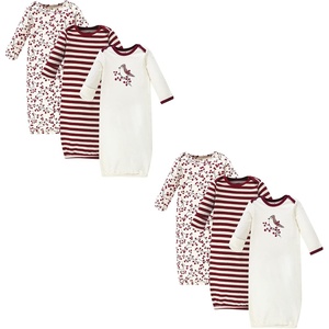 image:imageTouched by Nature Baby Girls Organic Cotton Gowns MultipackBerry Branch 6piece