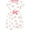 image:imageTouched by Nature Infant Toddler Girls Organic Cotton ShortSleeve Rainbows Sunshine 2T