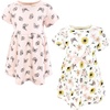 image:imageTouched by Nature Girls Organic Cotton ShortSleeve Dresses Soft Wildflower 2T