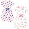 image:imageTouched by Nature Infant Toddler Girls Organic Cotton ShortSleeve Rainbows Sunshine 2T