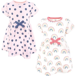 image:imageTouched by Nature Infant Toddler Girls Organic Cotton ShortSleeve Rainbows Sunshine 2T